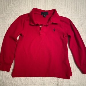 Polo Ralph Lauren Red Long Sleeve Shirt